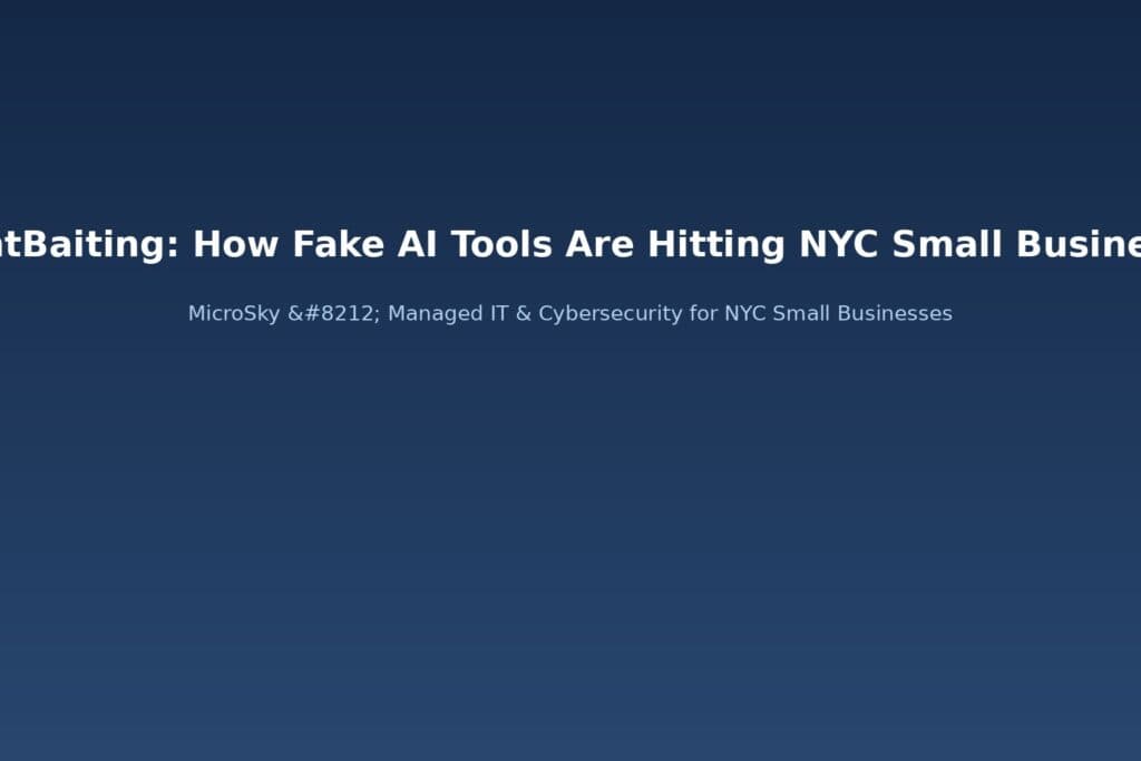 AgentBaiting: How Fake AI Tools Are Hitting NYC Small Businesses