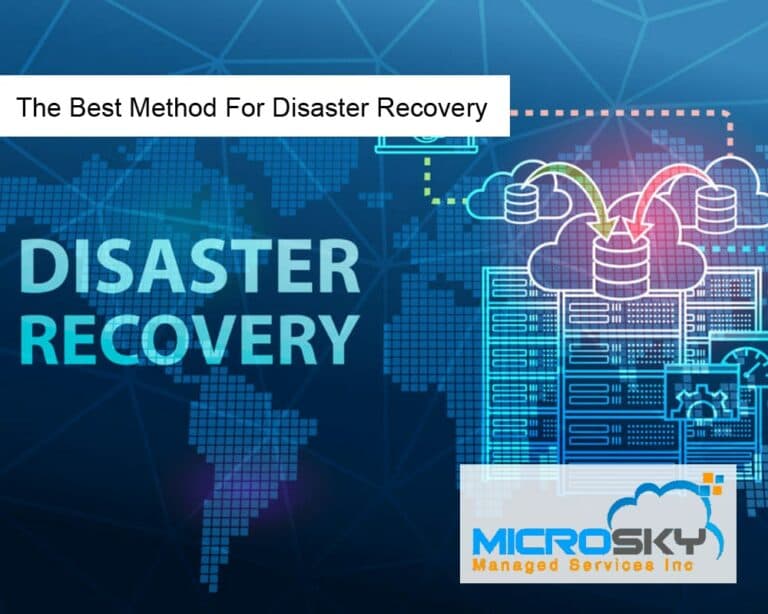 The Best Method For Disaster Recovery